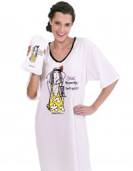 Emerson Street "Drink Responsibly...Don't spill it!" Cotton Nightshirt in a Bag