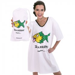 Emerson Street "I'm A Keeper!" Cotton Nightshirt in a Bag