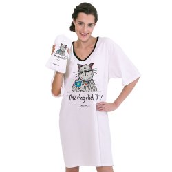 Emerson Street "The Dog Did It!" Cotton Nightshirt in a Bag