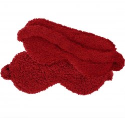 Kashwére Eye Mask in Ruby Red
