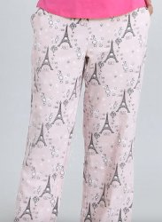 Mahogany Women's Poodles Flannel Pajama Pant in a Bag