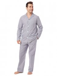 The Cat's Pajamas Men's East Side Luxe Pima Classic Pajama Set