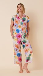The Cat's Pajamas Women's Annabella Luxe Pima Capri Pajama Set
