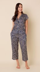 The Cat's Pajamas Women's Colette Voile Capri Pajama Set