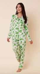 The Cat's Pajamas Women's Isa Pima Knit Classic Pajama Set