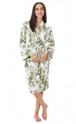 The Cat's Pajamas Women's Woodside Pima Knit Kimono Robe