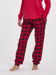 Boxercraft Adult Red/Black Buffalo Plaid Flannel Jogger