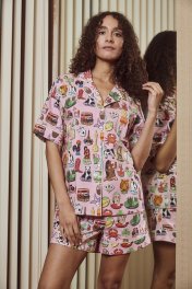 Karen Mabon Fridge Magnets Organic Cotton Short Pajama Set