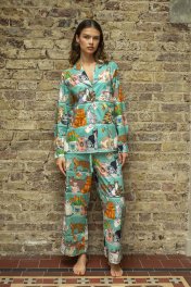Karen Mabon Cat Collector Organic Cotton Classic Pajama Set