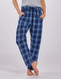 Boxercraft Women's Haley Navy/Colmbia Plaid Flannel Pajama Pant