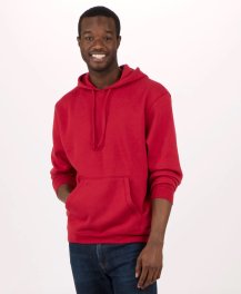 Boxercraft Men's Fleece Hoodie in Brick Red