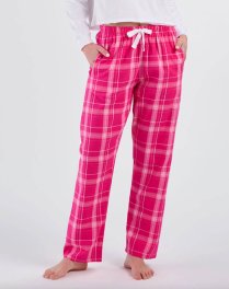 Boxercraft Women's Haley Carnegie Pink Plaid Flannel Pajama Pant