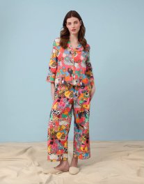 Karen Mabon Fancy Dress Cats Organic Cotton Classic Pajama Set