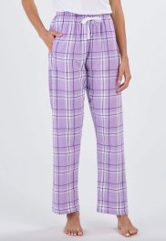 Boxercraft Women's Haley Carnegie Lavender Plaid Flannel Pajama Pant