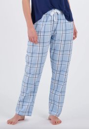 Boxercraft Women's Haley Carnegie Sky Plaid Flannel Pajama Pant