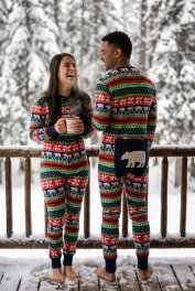 Lazy One Adult Unisex Sweater Bear FlapJack