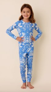 The Cat's Pajamas Kids Angels Among Us Pima Knit Cotton Pullover Pajama Set