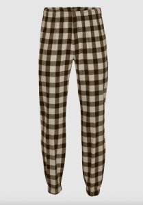 Boxercraft Adult Black/Ecru Plaid Flannel Jogger