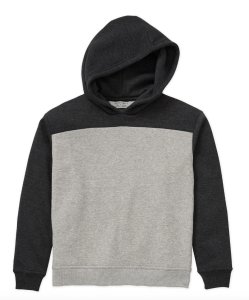 Boxercraft Kids Charcoal/Oxford Heather Colorblocked Hoodie