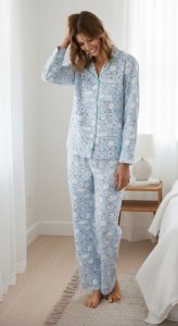 Daisy Alexander Very Sheepish Classic Cotton Pajama Set