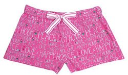Be As You Are Peace Love & Happy Hour Women's Boxer in Pink