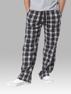 Boxercraft Black and White Plaid Unisex Flannel Pajama Pant