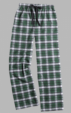 Boxercraft Green and White Plaid Unisex Flannel Pajama Pant
