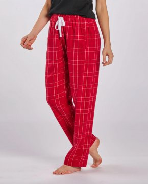 Boxercraft Women's Haley Crimson Field Day Plaid Flannel Pajama Pant