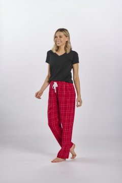 Boxercraft Women's Haley Crimson Field Day Plaid Flannel Pajama Pant