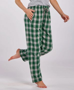 Boxercraft Women's Haley Green/Oxford Buffalo Plaid Flannel Pajama Pant