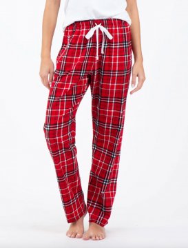 Boxercraft Women's Haley Red/White Plaid Flannel Pajama Pant