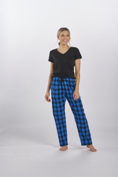 Boxercraft Women's Haley Royal/Black Buffalo Plaid Flannel Pajama Pant