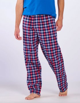 Boxercraft Men's Harley Red/Blue Plaid Flannel Pajama Pant