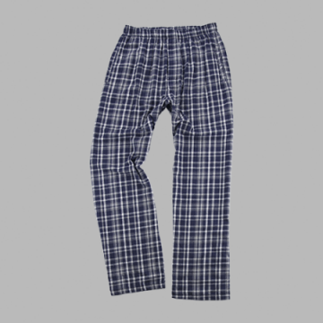 Boxercraft Men's Navy and White Classic Plaid Flannel Pajama Pant