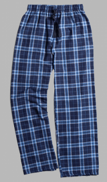 Boxercraft Navy and Columbia Plaid Unisex Flannel Pajama Pant