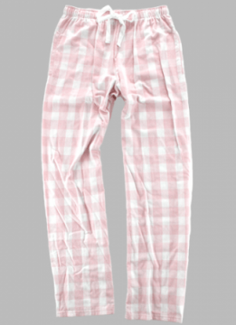 Boxercraft Pink and Natural Buffalo Plaid Unisex Flannel Pajama Pant
