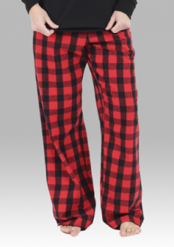 Details about   Womens Red & Black Buffalo Plaid Microfleece Pajama Bottoms Sleep Pants 