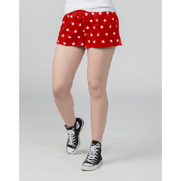 Boxercraft Women's Red Stars Flannel Boxer Shorts