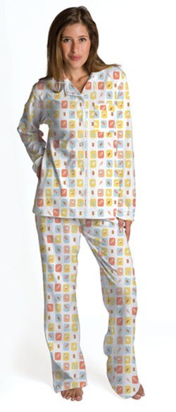 Munki Women's "Ice Cream Bars" Cotton Knit Pajama 