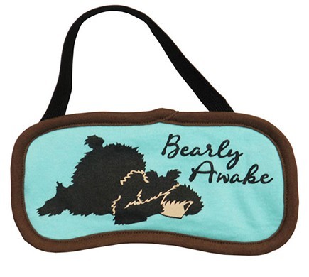 Lazy One "Bearly Awake" Eye Mask in Aqua