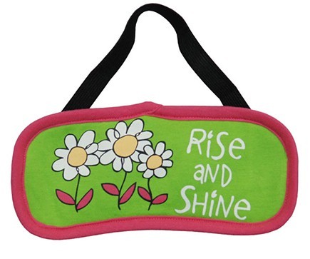 Lazy One "Rise & Shine" Eye Mask in Pink and Green