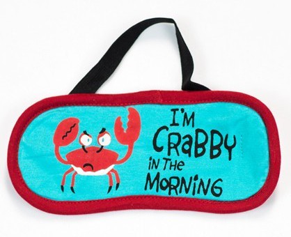 Lazy One "Crabby In The Morning" Eye Mask in Red