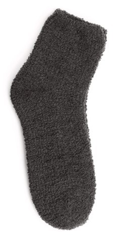 Kashwere Plush Chenille Lounging Sock in Slate