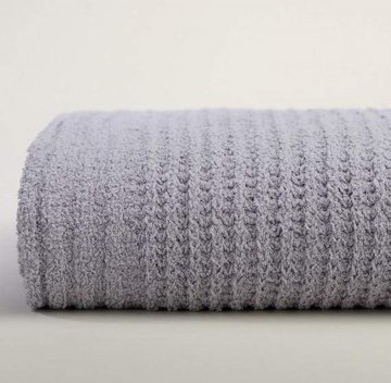 Kashwére Waffle Weave Throw in Light Grey