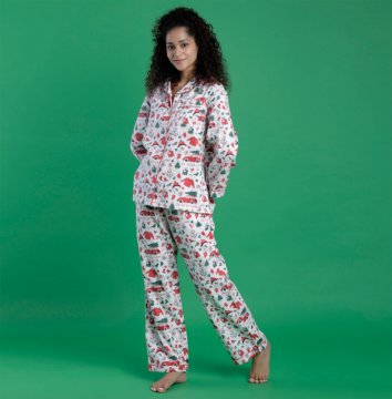 Mahogany Women's Joy Classic Flannel Pajama Set