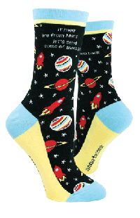 "If Men Are From Mars, Let's Send Some of Them Back" Crew Socks from Anne Taintor