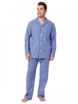The Cat's Pajamas Men's Charleston Luxe Pima Classic Pajama Set
