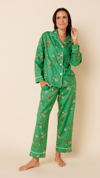 The Cat's Pajamas Women's Amelia Luxe Pima Classic Pajama Set