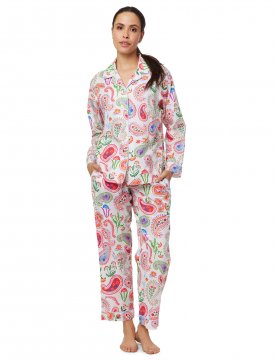 The Cat's Pajamas Women's Glad All Over Luxe Pima Classic Pajama Set