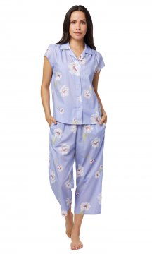 The Cat's Pajamas Women's Isabella Luxe Pima Capri Pajama Set